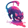 Стикер 12 neon blot