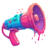 Стикер 61 neon blot