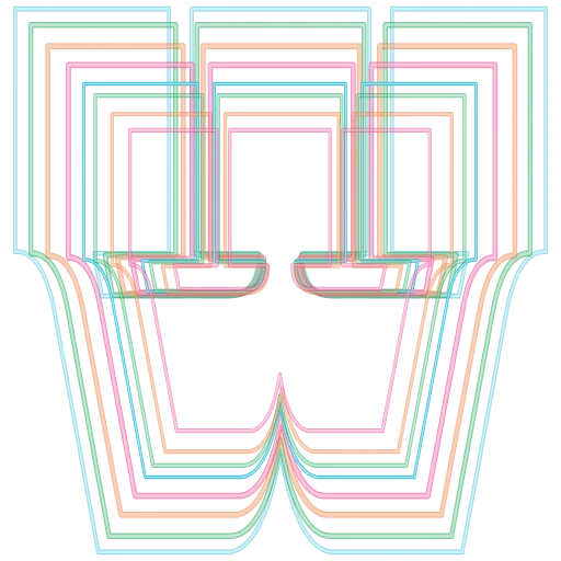 💖 Эмодзи «neon font» для Telegram