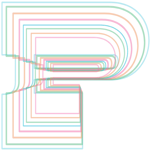 💖 Эмодзи «neon font» для Telegram