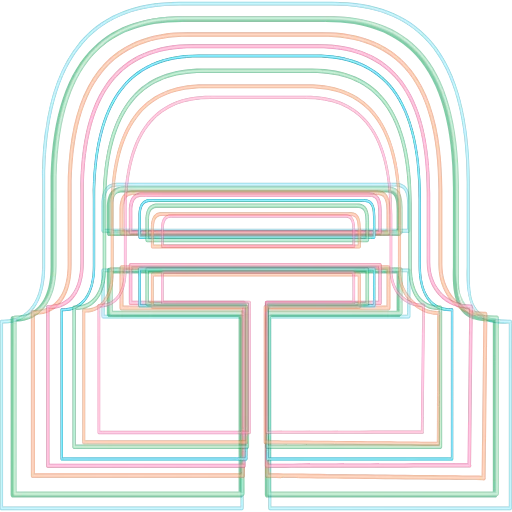Стикерпак neon font для Telegram