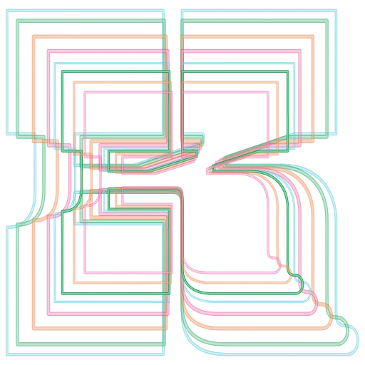 💖 Эмодзи «neon font» для Telegram
