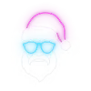 Стикерпак Neon Christmas для Telegram