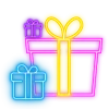 🎄 Эмодзи «Neon Christmas» для Telegram