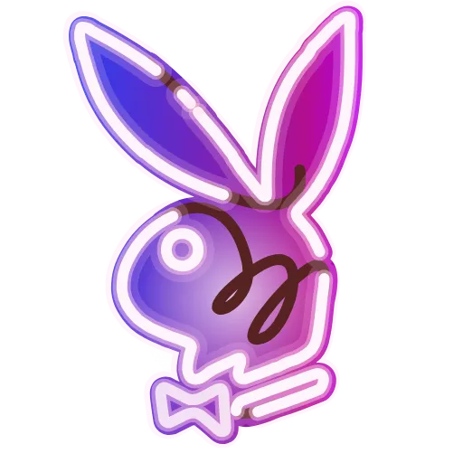 🐇 Стикер «Neon Classic» для Telegram