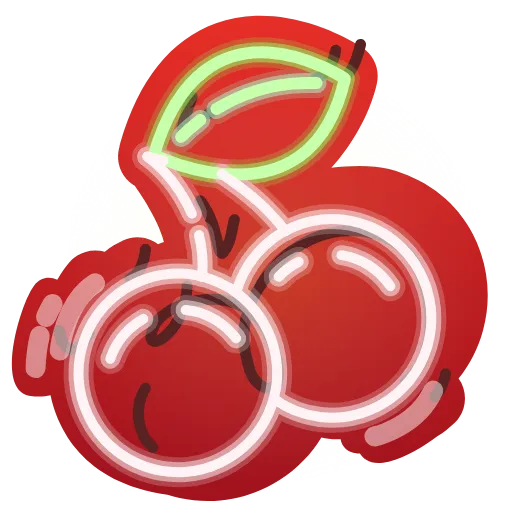🍒 Стикер «Neon Classic» для Telegram