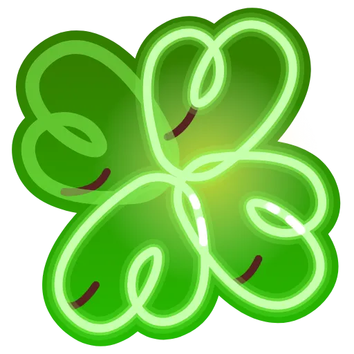 🍀 Стикер «Neon Classic» для Telegram