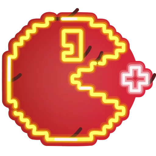 👾 Стикер «Neon Classic» для Telegram