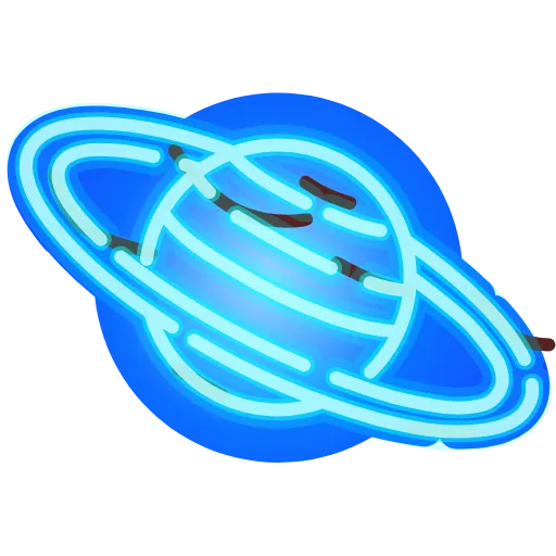 🪐 Стикер «Neon Classic» для Telegram