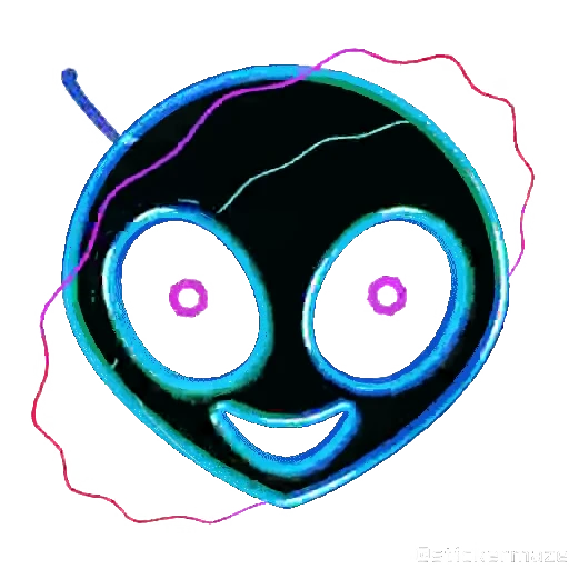 👽 Стикер «NEON EMOJIS» для Telegram