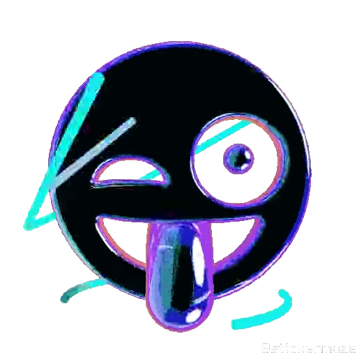😜 Стикер «NEON EMOJIS» для Telegram
