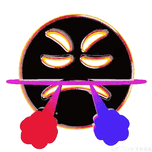 😤 Стикер «NEON EMOJIS» для Telegram