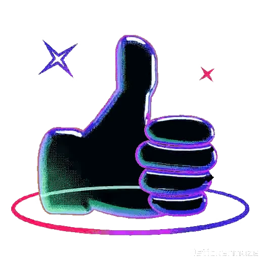 👍 Стикер «NEON EMOJIS» для Telegram