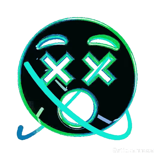 😵 Стикер «NEON EMOJIS» для Telegram