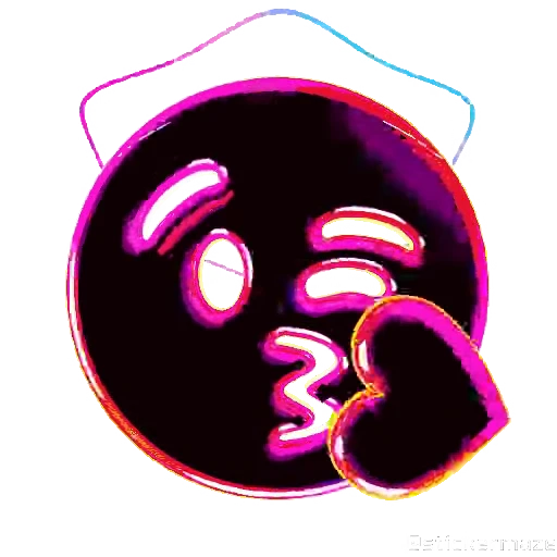 😘 Стикер «NEON EMOJIS» для Telegram