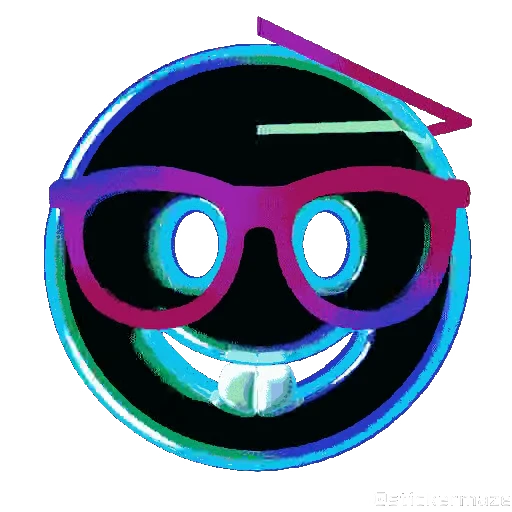 🤓 Стикер «NEON EMOJIS» для Telegram