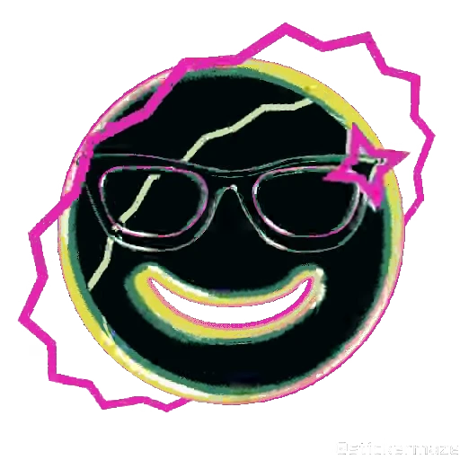 😎 Стикер «NEON EMOJIS» для Telegram