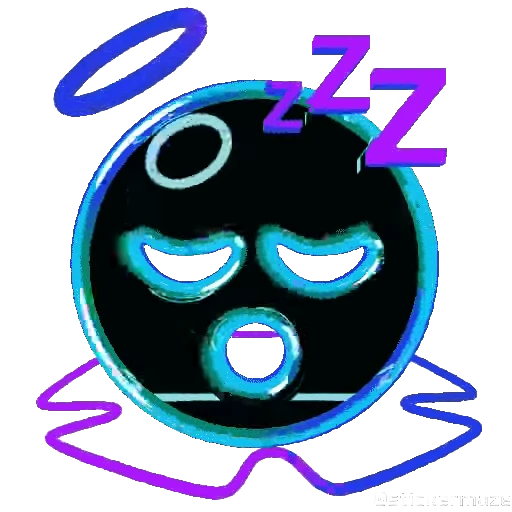 😴 Стикер «NEON EMOJIS» для Telegram