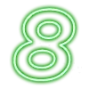 8️⃣ Эмодзи «Neon Font» для Telegram