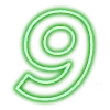 9️⃣ Эмодзи «Neon Font» для Telegram