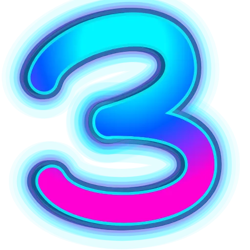 💎 Эмодзи «NeonFont 2» для Telegram