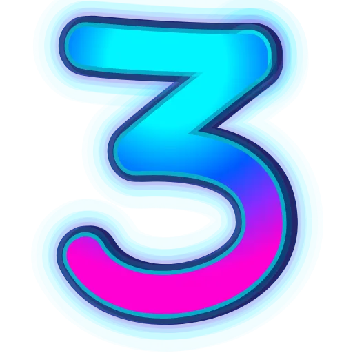 💎 Эмодзи «NeonFont 2» для Telegram