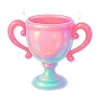 Стикер 21 Neon Glossy #color #pink #status