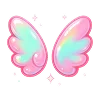 Стикер 8 Neon Glossy #color #pink #status