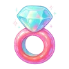Стикер 57 Neon Glossy #color #pink #status