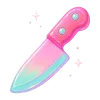 Стикер 29 Neon Glossy #color #pink #status