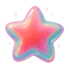 Стикер 6 Neon Glossy #color #pink #status