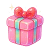 Стикер 14 Neon Glossy #color #pink #status