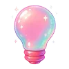 Стикер 54 Neon Glossy #color #pink #status
