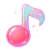 Стикер 44 Neon Glossy #color #pink #status