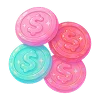 Стикер 61 Neon Glossy #color #pink #status