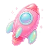 Стикер 26 Neon Glossy #color #pink #status