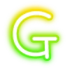 🔠 Эмодзи «neon letters» для Telegram