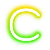 🔠 Эмодзи «neon letters» для Telegram