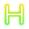 🔠 Эмодзи «neon letters» для Telegram