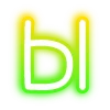 🔠 Эмодзи «neon letters» для Telegram
