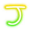 🔠 Эмодзи «neon letters» для Telegram