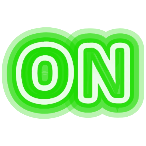 Стикер 55 neon emojis