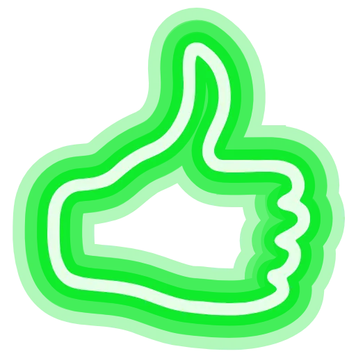 Стикер 6 neon emojis