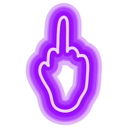 Стикер 17 neon emojis