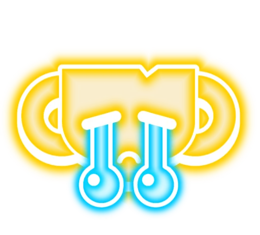 😭 Стикер «Neon Pins» для Telegram
