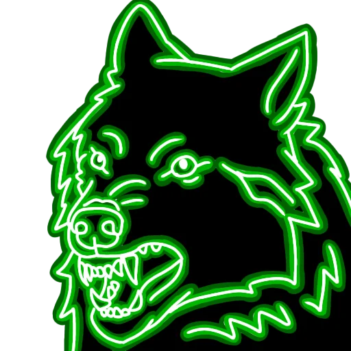 🐺 Стикер «Neon» для Telegram