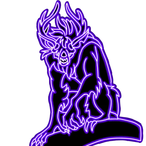 👿 Стикер «Neon» для Telegram