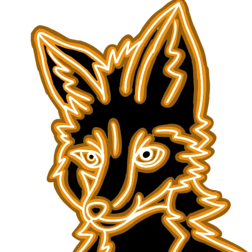 🦊 Стикер «Neon» для Telegram
