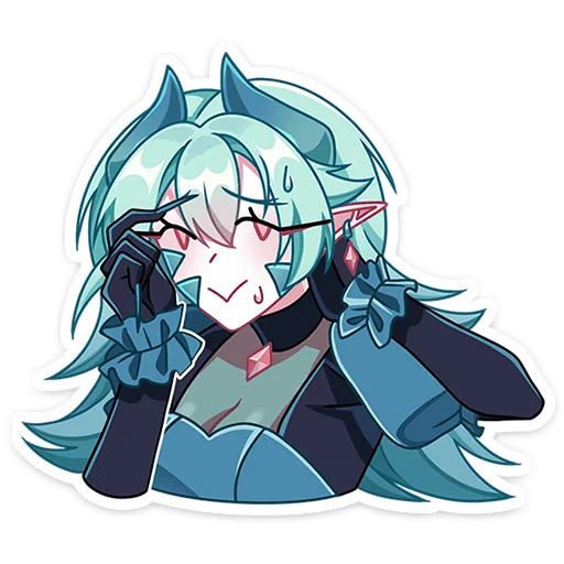 ☝️ Стикер «Нефритта» для Telegram