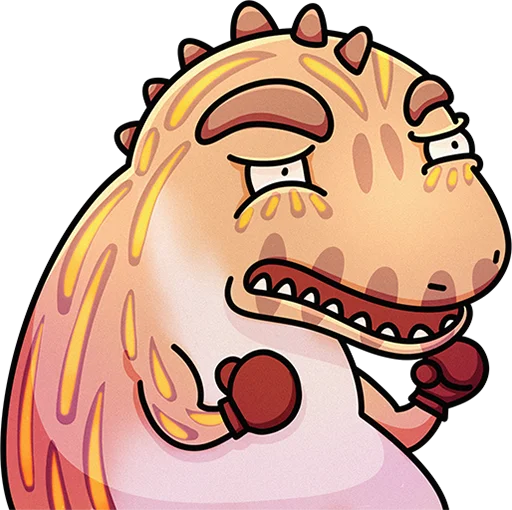 😤 Стикер «MemeDino Nerai [PVE]» для Telegram